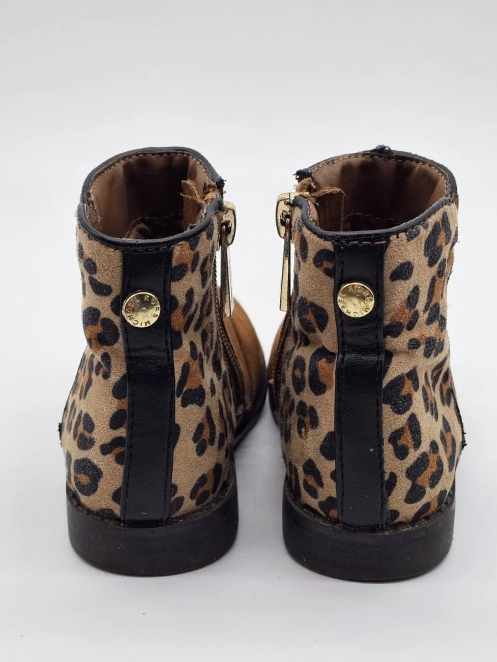 Michael Michael Kors Baby Girls Boots Size 6 Brown Leopard Cowgirl Western Shoes